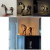 Iron Animal Figurine With Led Light For Living Room Or Office Decor