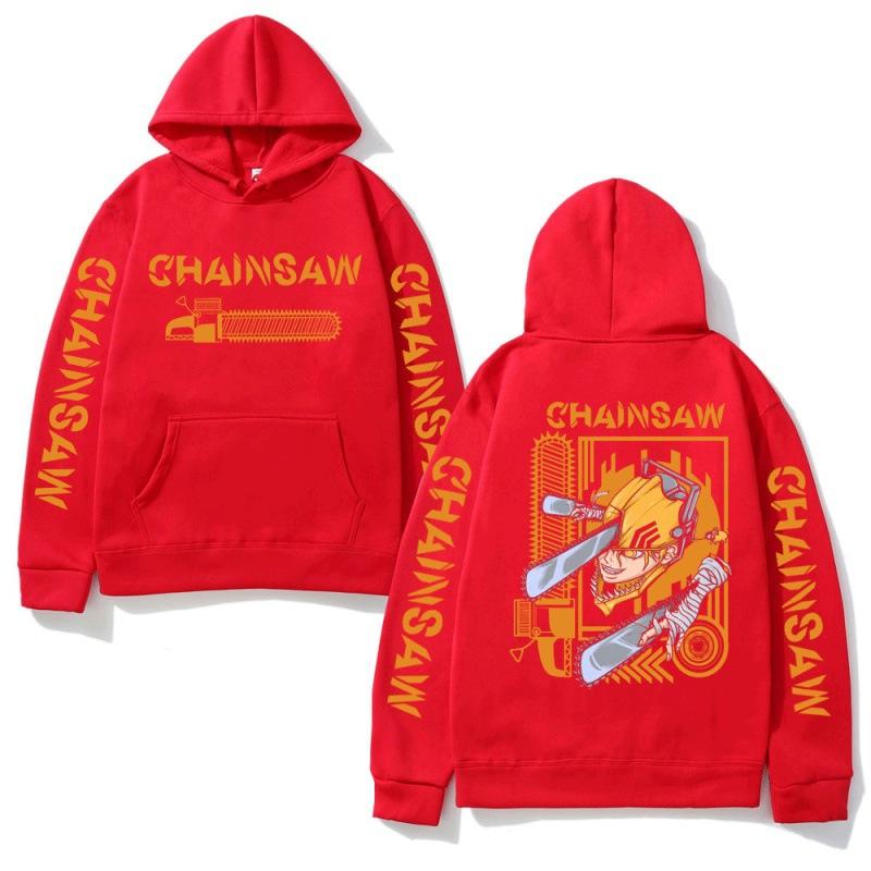 Anime Chainsaw Man Hayakawa Denji Pochita Hoodie Men Women Harajuku Pullover Wear Unisex Autumn Winter Sweater