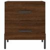 Nightstands 2 Pcs Brown Oak Effect 40 X 35 X 47.5 Cm Engineered Wood