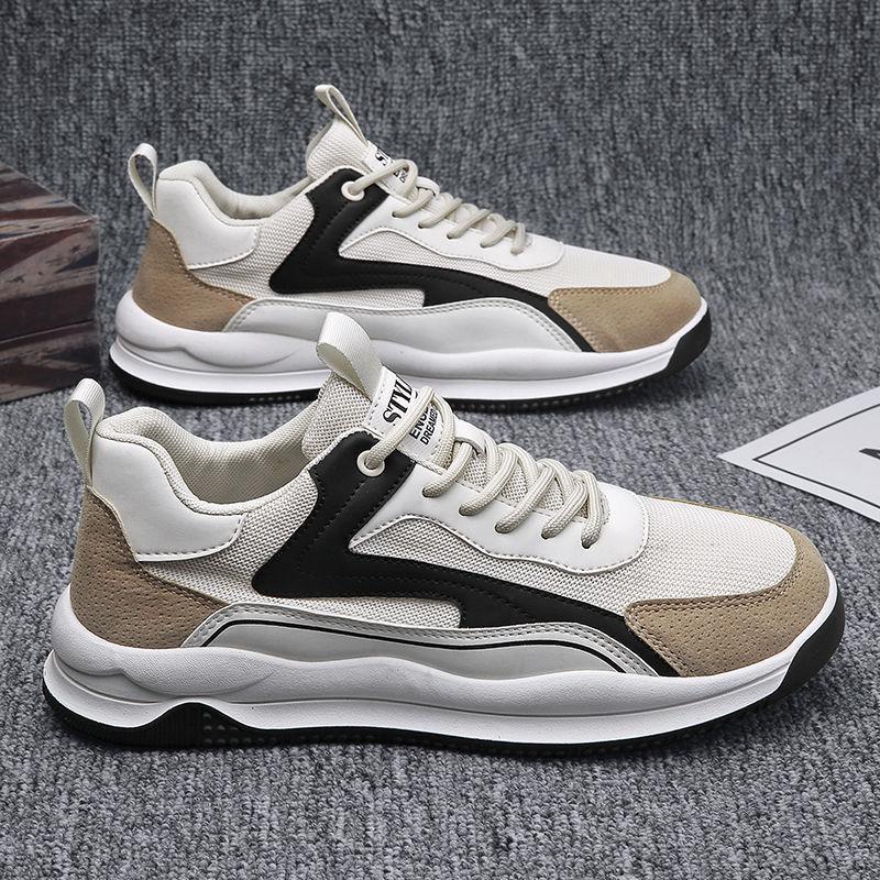 Neue Herrenschuhe Mesh Atmungsaktiv und Bequem Herren Sportschuhe Koreanischer Stil Kombiniert mit Freizeitschuhen