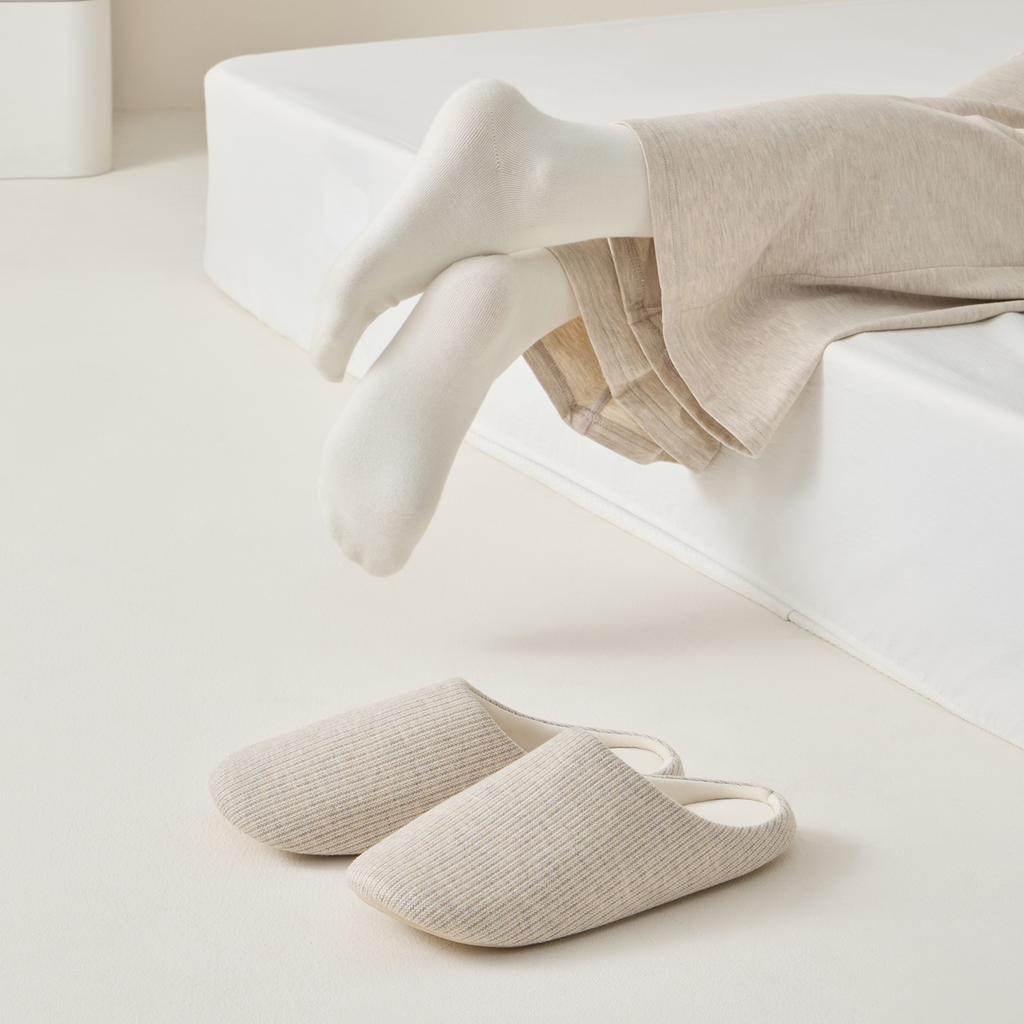 Women Home Slippers Fabric Warm Slides Comfortable Non-slip Slippers Indoor Outdoor Men Casual Slippers