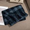 Plaid Scarf for Women 100% Wool Shawl All-Match Tassel Warm Comfortable Luxury Clothes New Fashion Autumn Winter Scarves
