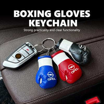 Trendy Boxing Gloves Keychains Gift Car Key Sport Backpack Pendant For Meriva Mokka Grandland Vectra Zafira Vivaro Antara