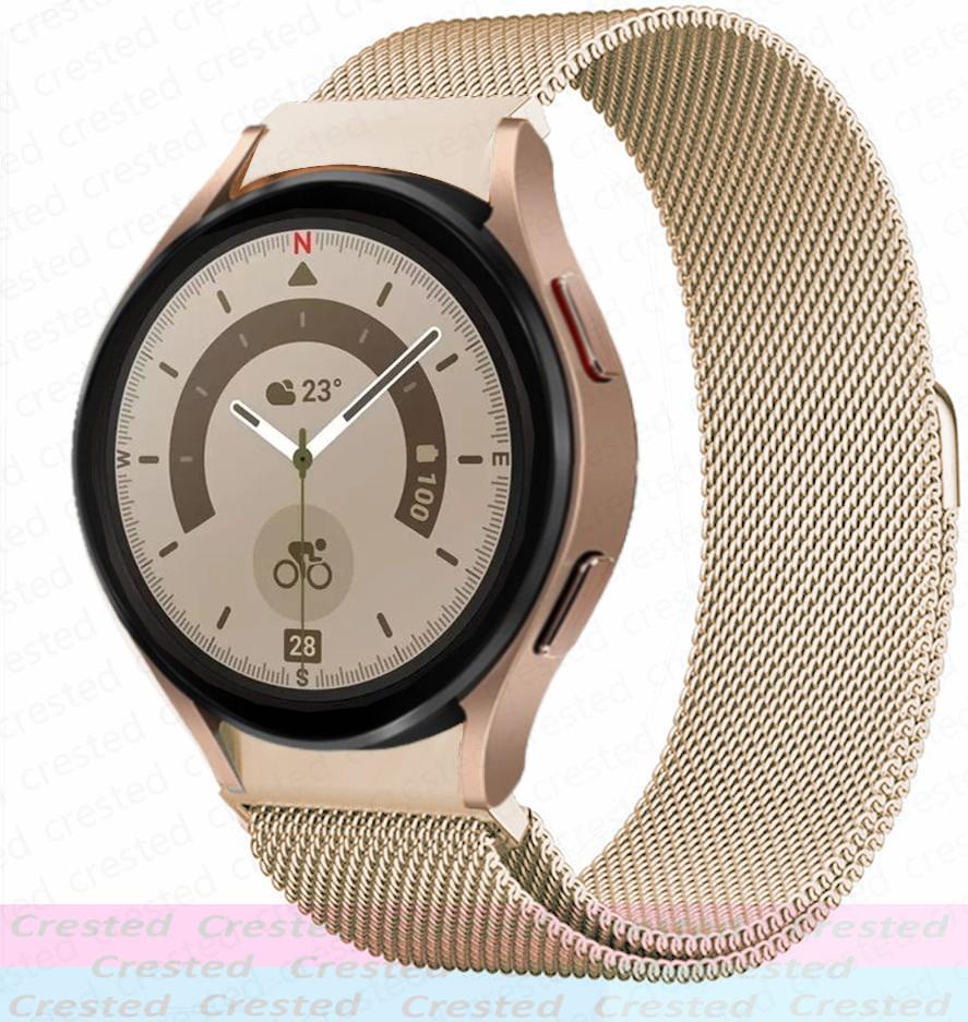 Milanese Loop Strap For Samsung Galaxy Watch 5/6/4 Classic/44mm 40mm 46mm No Gaps Metal Bracelet Galaxy Watch 5 pro 45mm Band