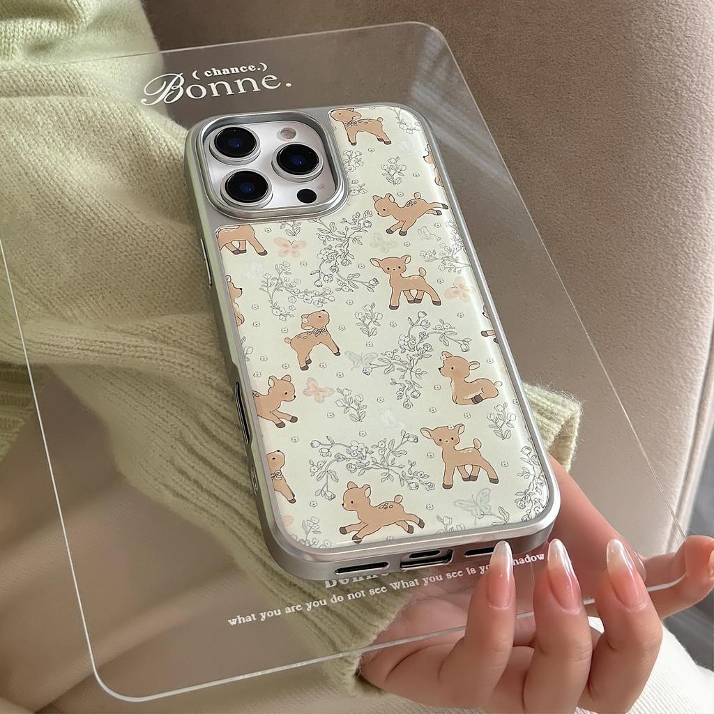 Cartoon-Hirsch-Handyhülle passend für iPhone 14, iPhone 15 und iPhone 16 Pro Max