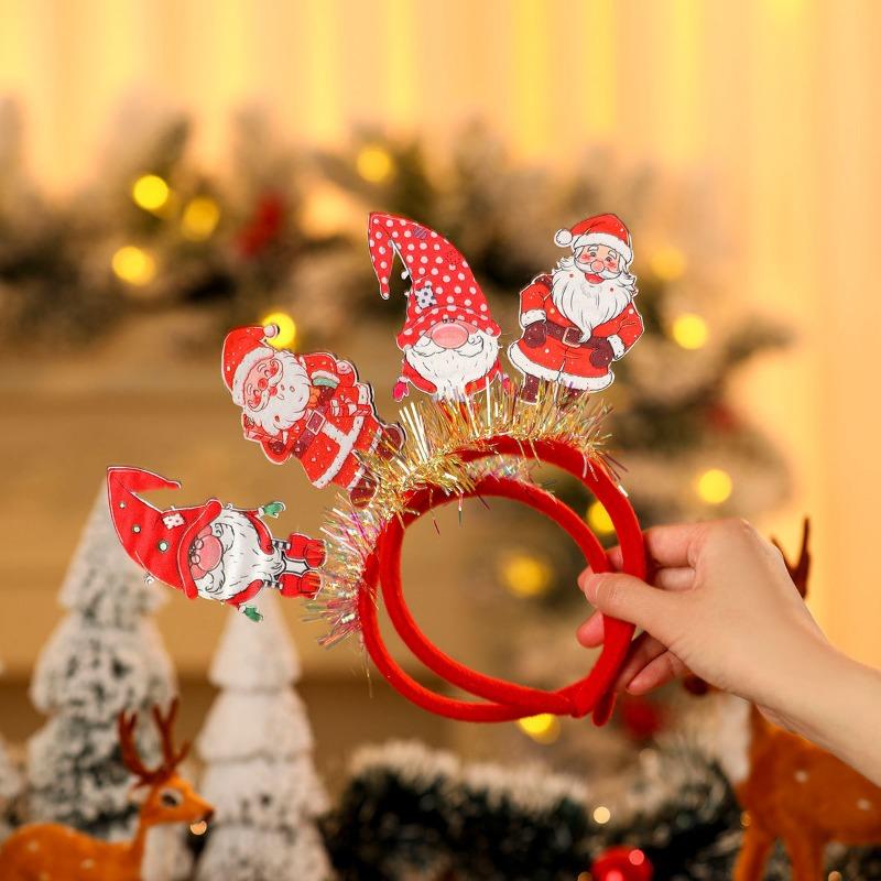 New Christmas Headband Hair Accessories, Party Christmas Decorations, Adult and Children Christmas Headbands, Small Gifts