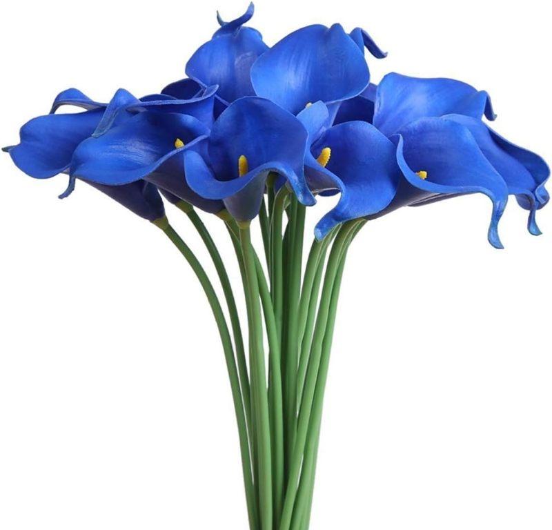 

10pcs Artificial Flowers Horseshoe Lotus Wedding Wreath Home Room Table Festival Decor Outdoor Garden Yard Bridal Bouquets Gifts 10 pcs синий