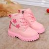 Girls' Fashion Princess Fleece Ankle Boots, Winter Children's Sweet Anti-slip Leather Boots