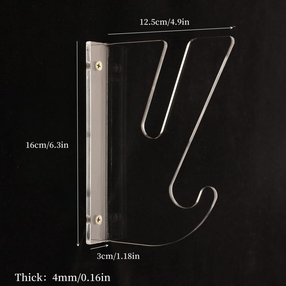 Wall-mounted Display Rack for Skateboards with Storage Hooks 2PCS