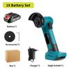 3 Inch Brushless Electric Angle Grinder Cordless Household Cutting Polishing Machine Portable Woodworking Power Tool
