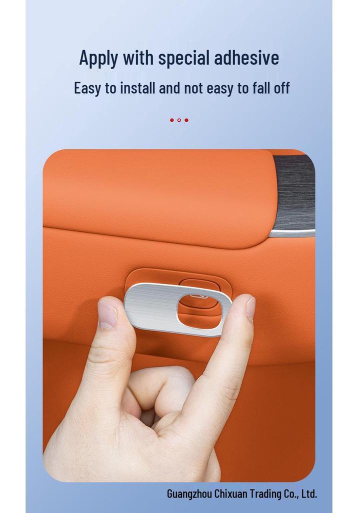 AITO M7/M8 Car Door Switch Button Decorative Sticker - Stainless Steel Interior Upgrade