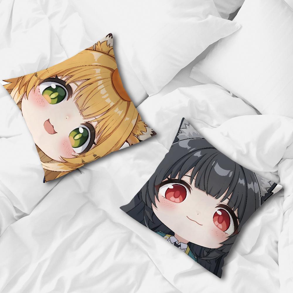 Kawaii ZZZ Zenless Zone Zero chibi Ju Fufu Față de pernă moale și confortabilă pentru canapea, sufragerie, birou de acasă, decor, huse de protecție