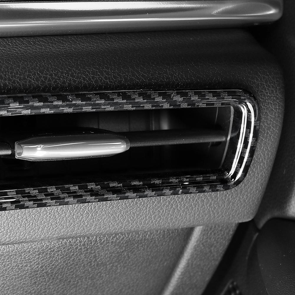 Carbon Style ABS Car Front Air Vent Outlet Trim Cover For Hyundai Sonata DN8 2021-2024 Left-hand Drive Decoration Accessories