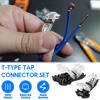 40Pcs T-Tap Wire Connectors Kit 16-20 AWG 3 Way 1 Pin & 2 Pin Electrical Wire Splice Connectors Waterproof Electrical Connector