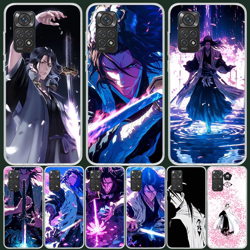 Bleach Kuchiki Byakuya Phone Case For Xiaomi Redmi Note 10 9 9S 8 8T 7 5 Mi 12T 11T 10T 9T 15 Pro 14 Ultra 12 11 Lite 11i 12X