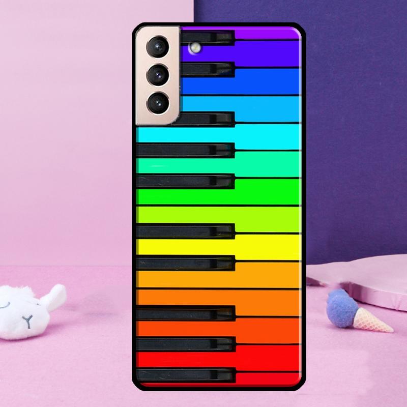 Piano Keys Musical Phone Case For Samsung Galaxy S25 S24 Ultra S9 S10 S20 S21 S22 Plus S23 FE S24 FE Cover