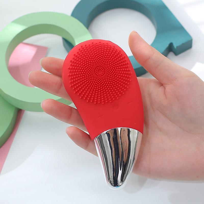 Waterproof Silicone Electric Facial Cleanser & Massager - Makeup Remover & Pore Cleaner