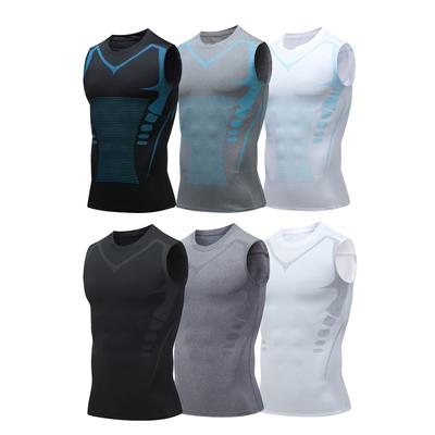 Canotta a Compressione Maglietta da Palestra Senza Maniche Asciugatura Rapida Abbigliamento Sportivo Fitness Bodybuilding Canotta Allenamento Top Muscolare