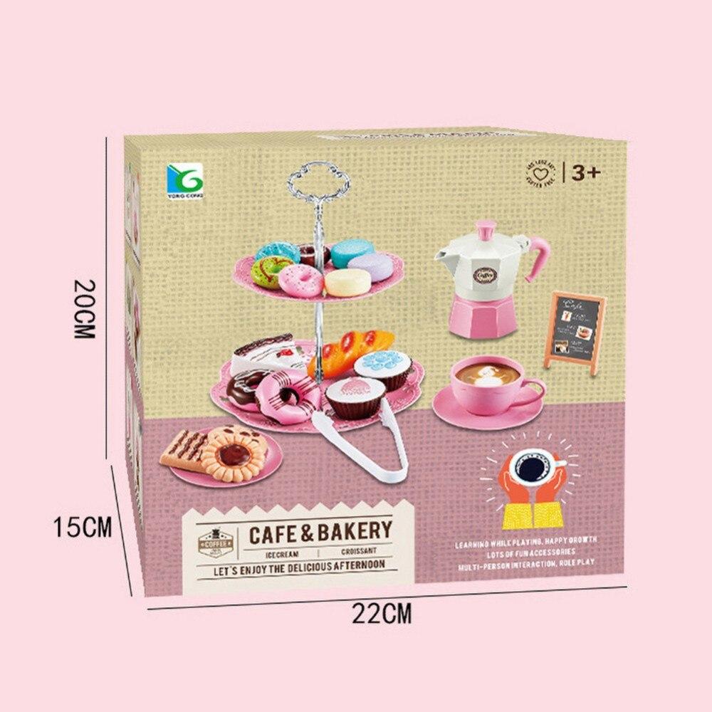 Pretend Play Toys Children's Play HouseToys Simulation Coffee Snack Afternoon Tea Set