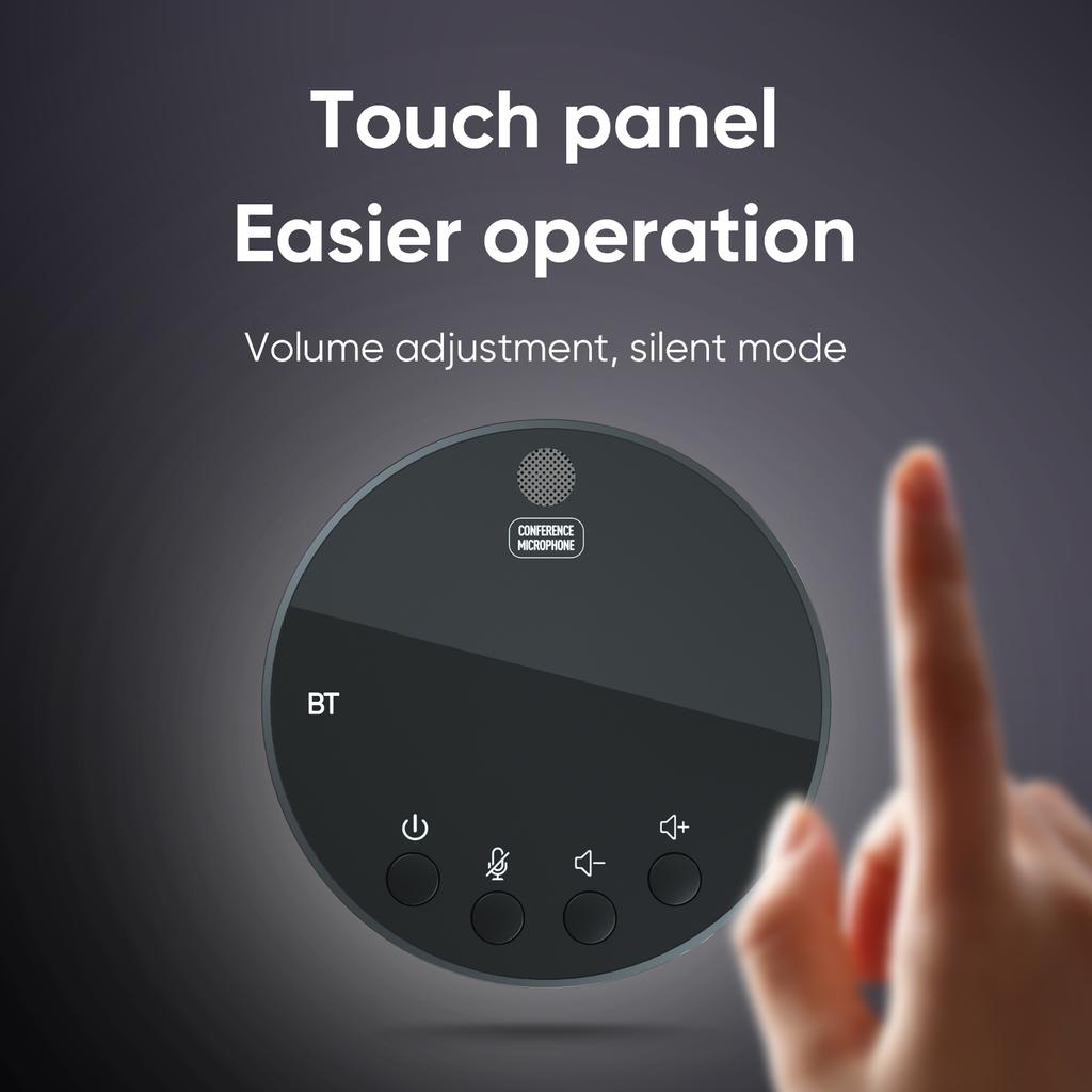 360° Omnidirectional Condenser Computer Mic Desktop USB Conference Speakerphone Microphone  Mute/Volume Function with Speaker