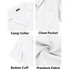Summer Men's Cotton Linen Shirt Set Men's Casual Outdoor 2-Piece Suit and Home Clothes Pajamas Comfy Breathable Beach Short Sleeve Sets