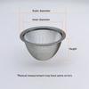 5-9.5cm Herbruikbare Roestvrij Staal Gaas Thee Infuser Thee Zeef Theepot Losse Kruiden Blad Specerij Thee Filter Drinkgerei Theeservies Keuken
