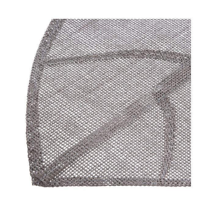Set de table 50x33cm Feuillage gris clair