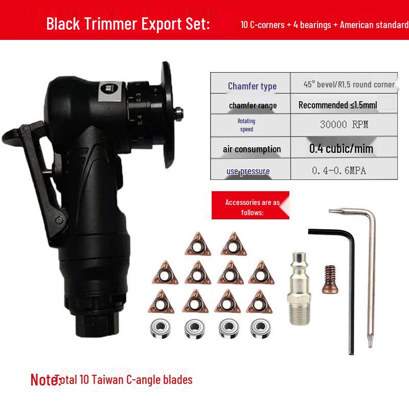 Handheld 45° Pneumatic Chamfering Machine for Metal Deburring