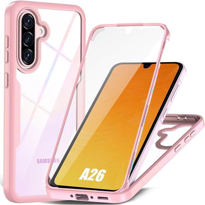 Coque de protection - BOOLING - Samsung Galaxy A26 5G - TPU Souple - PC Rigide - Rose
