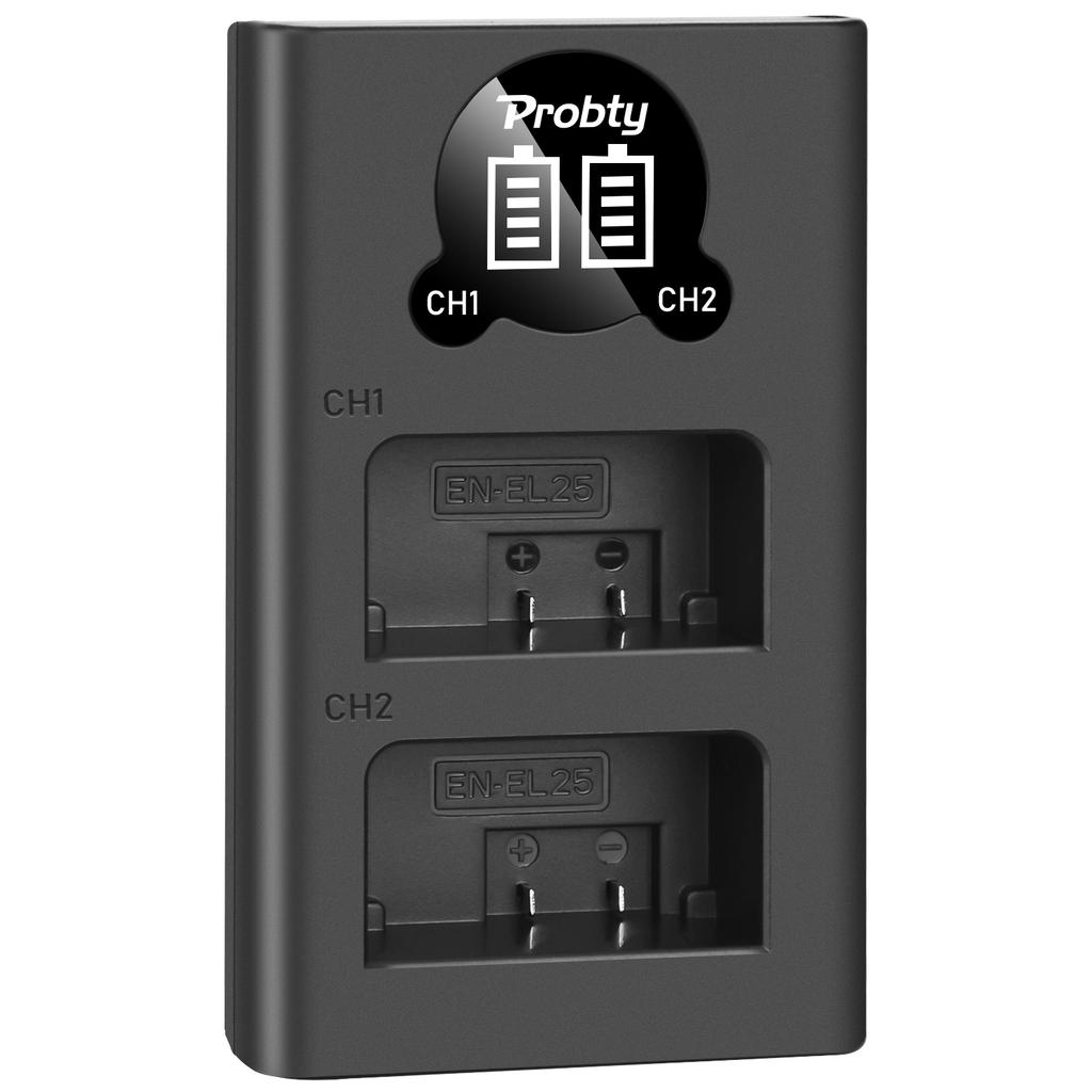 EN-EL25 EN EL25 LED Dual USB Battery Charger for Nikon Z50 MH-32 EN-EL25 Rechargeable Li-ion Battery