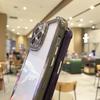 Transparent Shockproof Soft TPU Case For iPhone 14 13 11 12 Pro Max XR XS X 7 8 6S Plus SE3 Plating Button Cord Chain Rope Cover