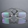 Gafas sin montura ultraligeras Aleación de titanio Marco de gafas TR90 Hombres Alta calidad Templo de metal superelástico Montura de gafas