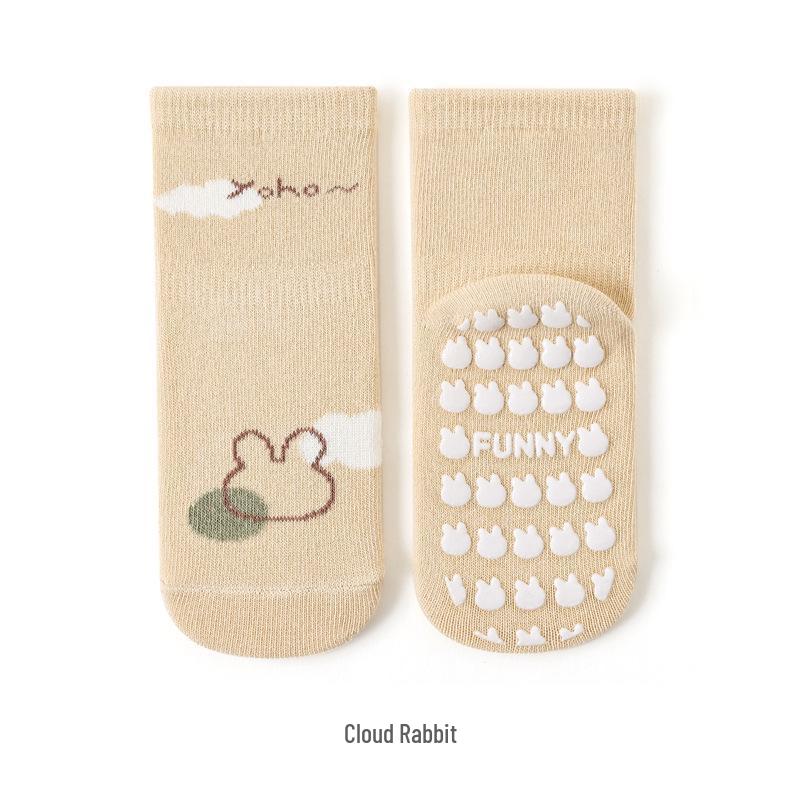 25 Pairs of New Spring Cartoon Dot Baby & Toddler Combed Cotton Socks