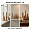 6 Stück Kraftpapier-Weihnachtsbäume Minimalistisch Glatt Rustikal für Party-Dekorationen