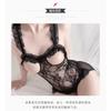Erotic Underwear Sexy Onesie Pajamas Women's Open File Bed Transparent Lace Hot Uniform Temptation Set Wholesale