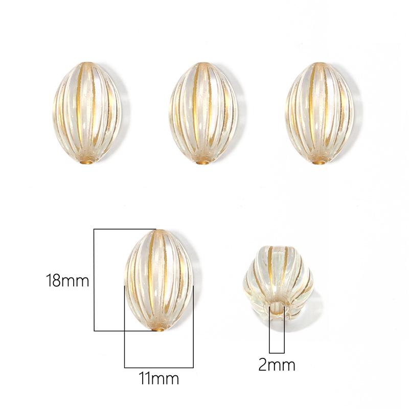 

Акриловые бусины в стиле барокко с золотой росписью для самостоятельного изготовления ожерелий и браслетов