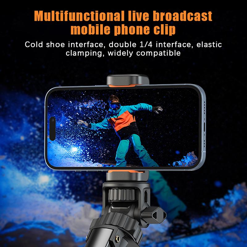 

Vertical Shooting E-Shaped Phone Holder Live Selfie Photography Tripod Clamp For Smartphone Shooting