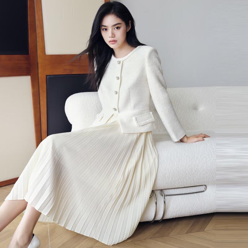 

ELLASSAY Little Fragrance Style Spliced Slim Fit Dress M