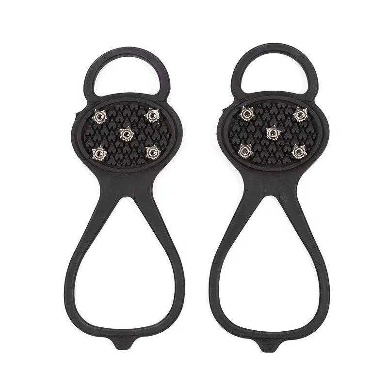 Outdoor Ice Cleats Anti-Slip Shoe Covers for Snow and Rock Climbing - Snowfield Mountaineering Spikes Claws, 5810 Teeth.