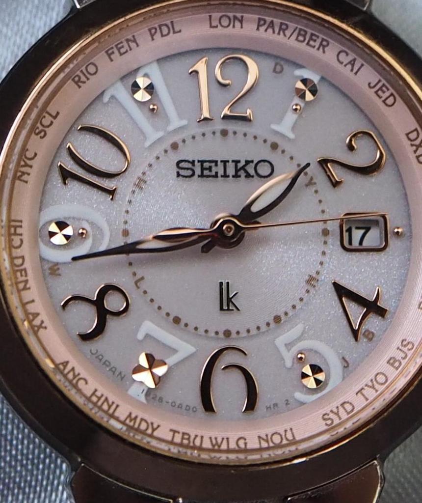 [USED] Seiko Lukia Titanium Radio-Controlled Solar Watch 1B25-0AC0 White Dial