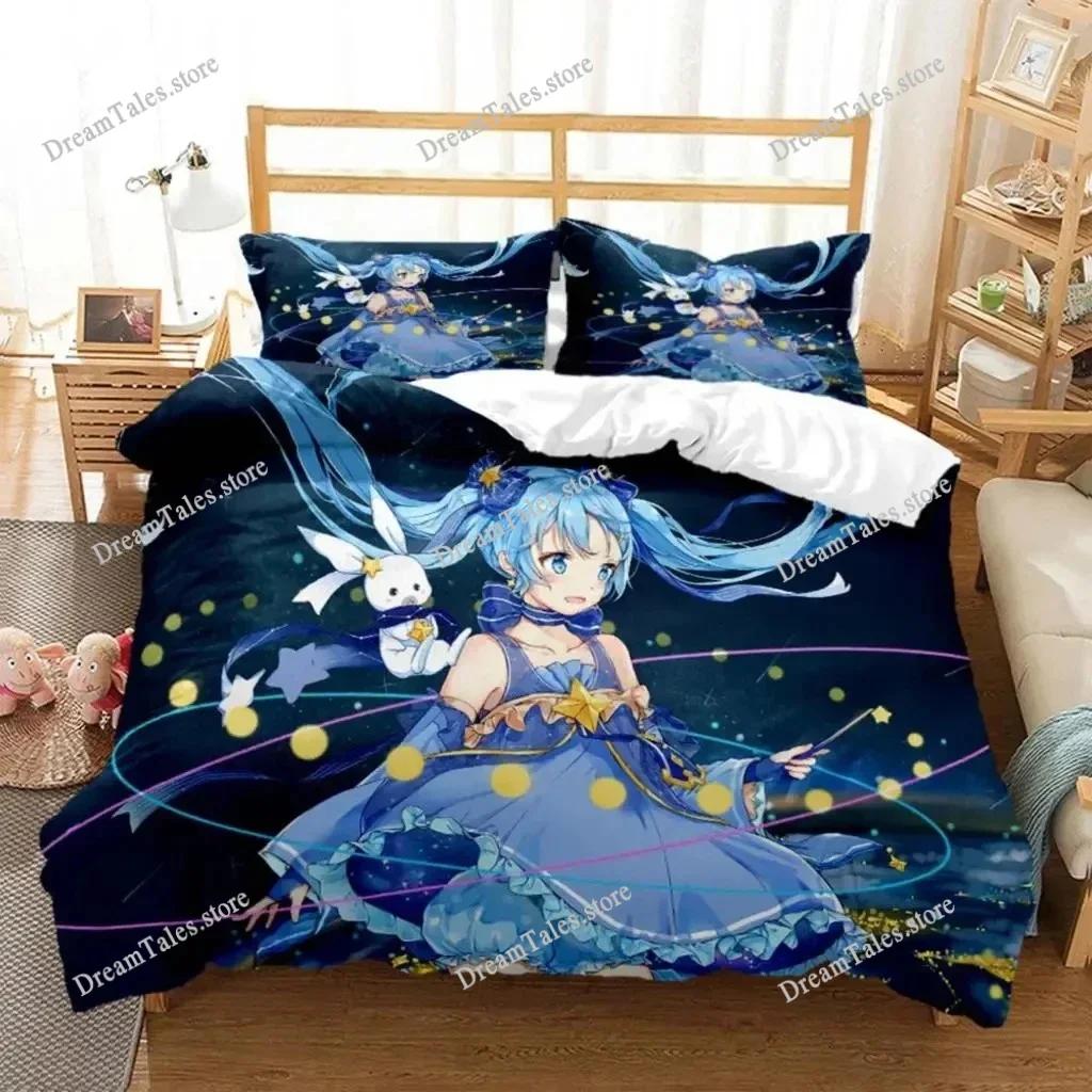 3D Printed Anime Princess Girl Hime Bedding Set Boys Girls Twin Queen Size Duvet Cover Pillowcase Bed Kids Adult Home Textile