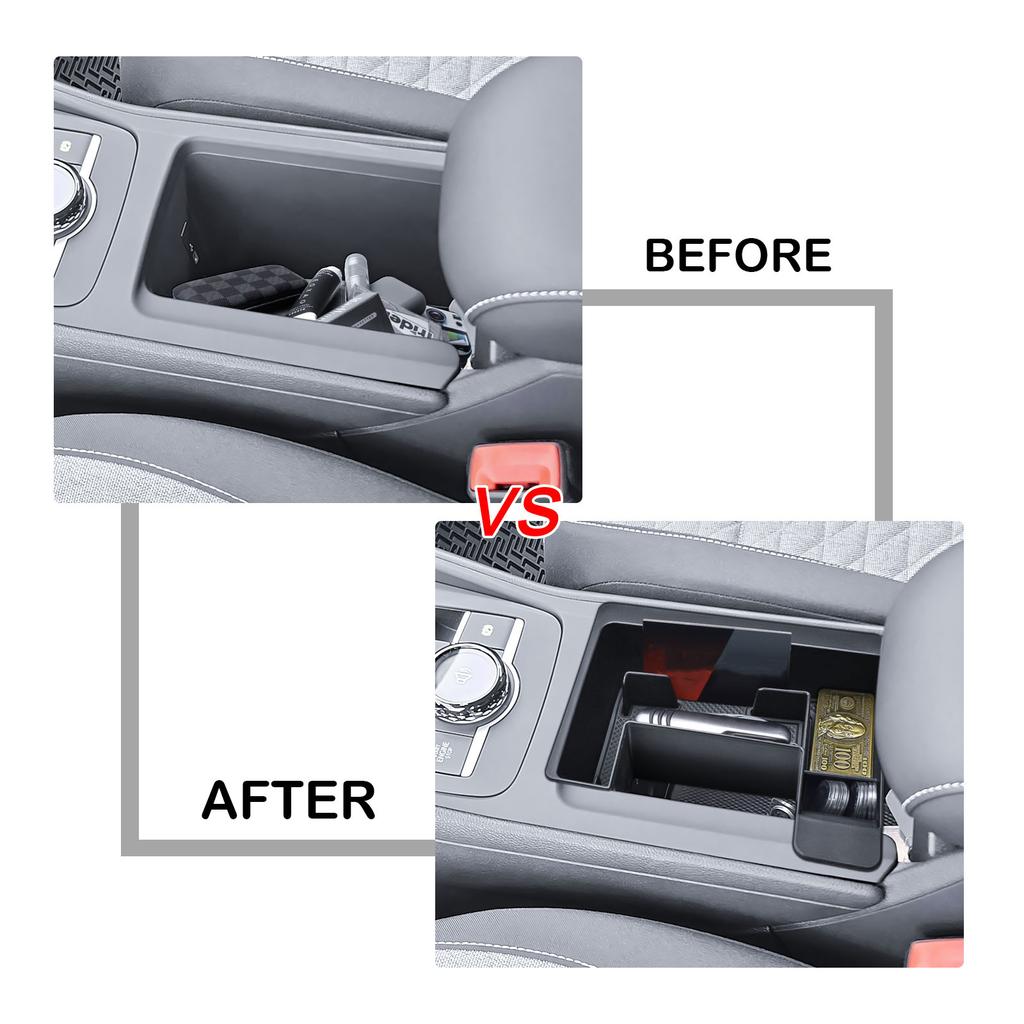 Front Center Console Organizer for 2025 2026 VW Volkswagen Tiguan (S/SE/SE R-Line Black/SEL R-Line) Front Armrest Insert Tray