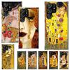 Kiss by Gustav Klimt Desig Phone Case For Samsung Galaxy S25 S24 S23 Ultra S22 Plus S21 S20 FE S10 + S25 Edge Soft Cover Shell G