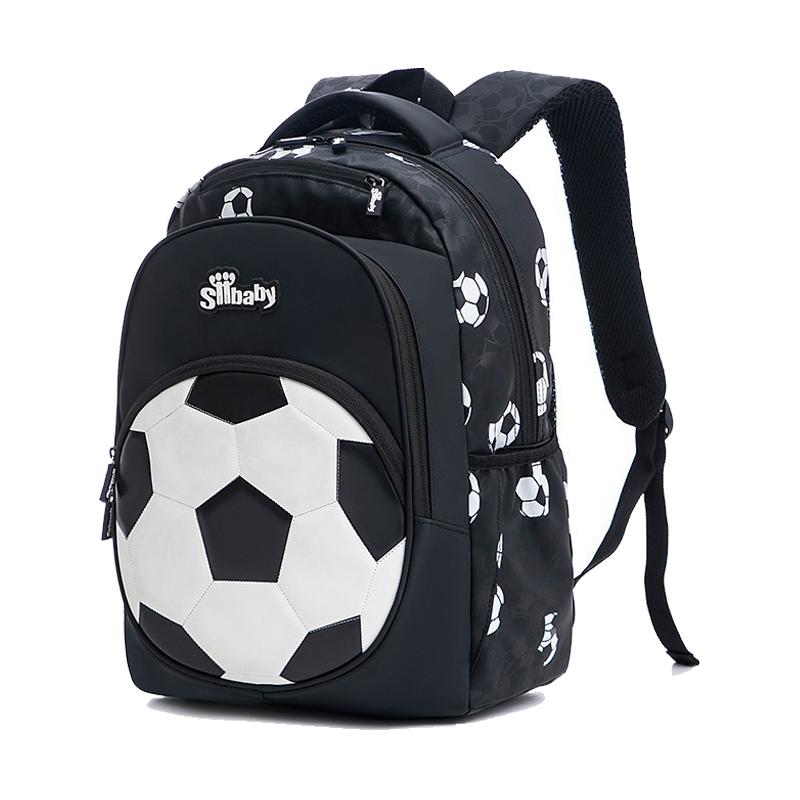 Football Backpack, Large-capacity Sports Football Backpack, Multiple Compartments, 3D Football Pattern