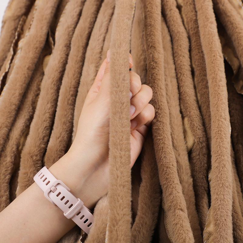 

2cm Artificial Rabbit Fur Plush Strip Ribbon for DIY Hanfu Cheongsam Children s Hat Accessories 10M Lenth 10M
