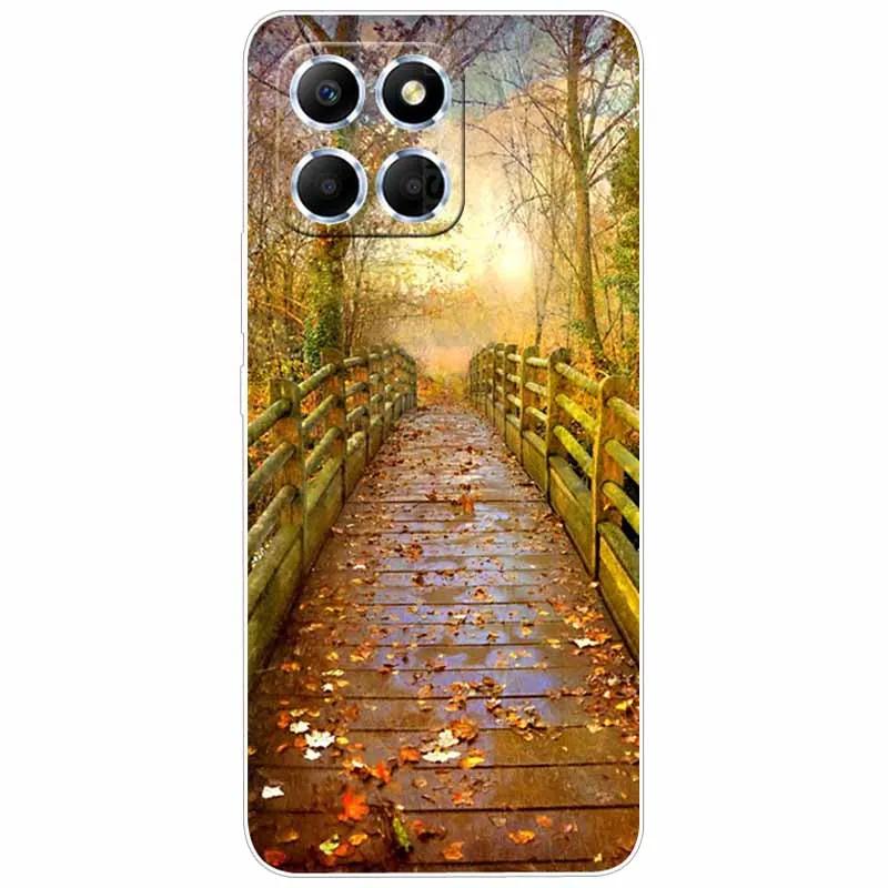 Soft Case For Honor X6 2022 Covers Para Silicon Print Marble TPU Clear Phone Coque for Huawei Honor X6 4G Transparent Bumper X 6