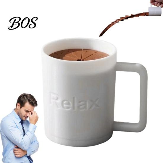 Realistische Kaffeefleck-Dekoration 3D-gedruckter Becher Fidget, Schreibtisch-Spirale Stressabbau Sensorisches Streichspielzeug Spielzeug, Geschenk für Erwachsene Büro Zuhause Liebhaber,