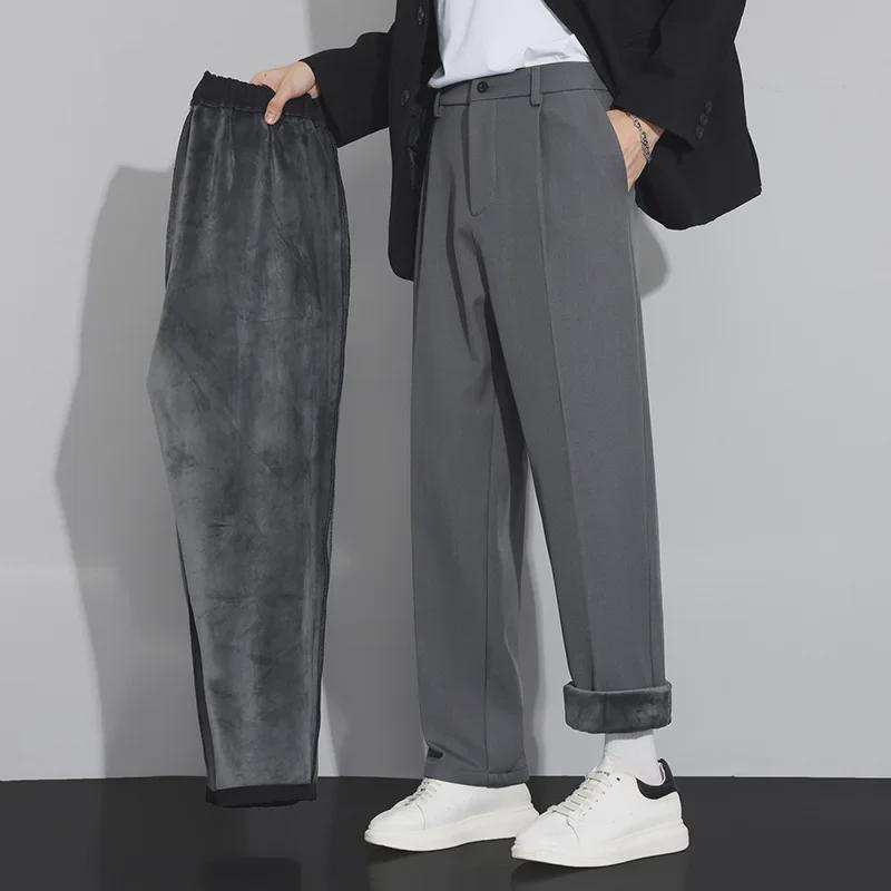 Men's Summer Loose Wide-Leg Drape Trousers - Casual, Trendy Straight Fit