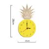 Pineapple Fruit Wall Clock Silent Nordic Style Cartoon Modern Cute for Kids Room Living Room Kitchen Office Home Decoration