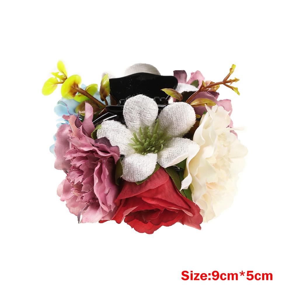 Large Flower Hair Clip Claws For Women Hair Crab Thick Hair Barrettes Hairpins Women Girls Fashion Hair Accessories
